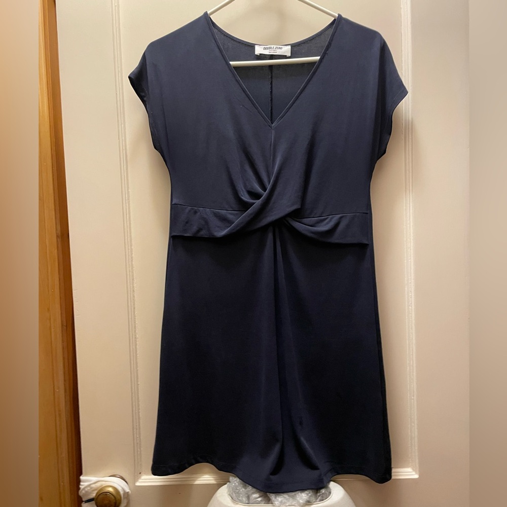 Double Zero navy blue twist front dress